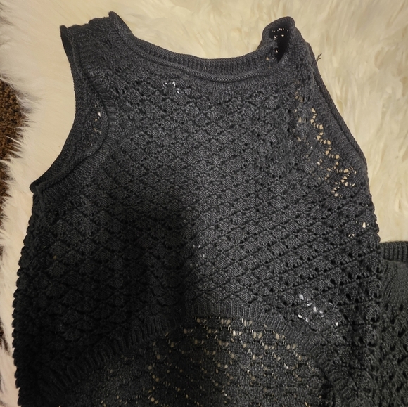 Black Knit Two-Piece Set - Picture 3 of 3